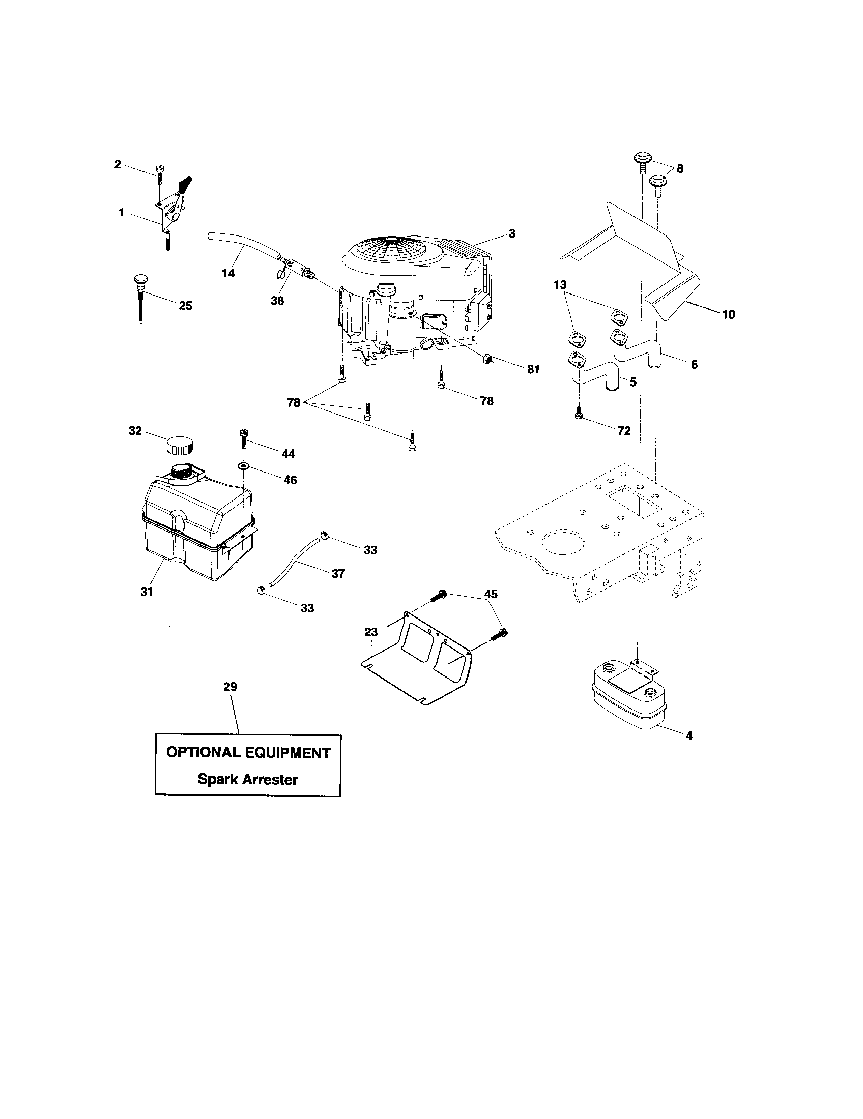 Craftsman 917274460 engine diagram