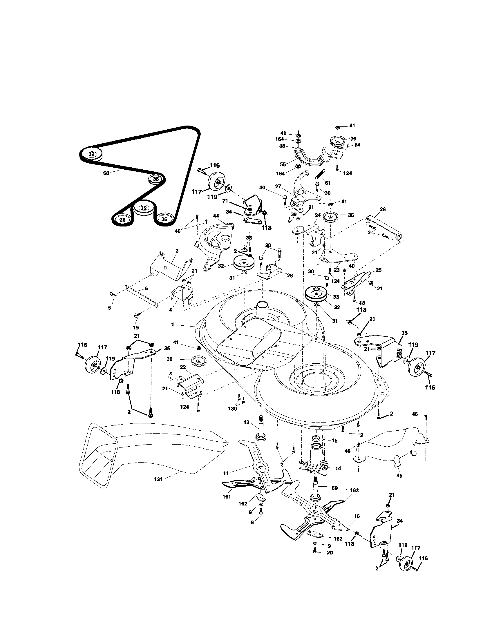 Craftsman 917274460 mower diagram