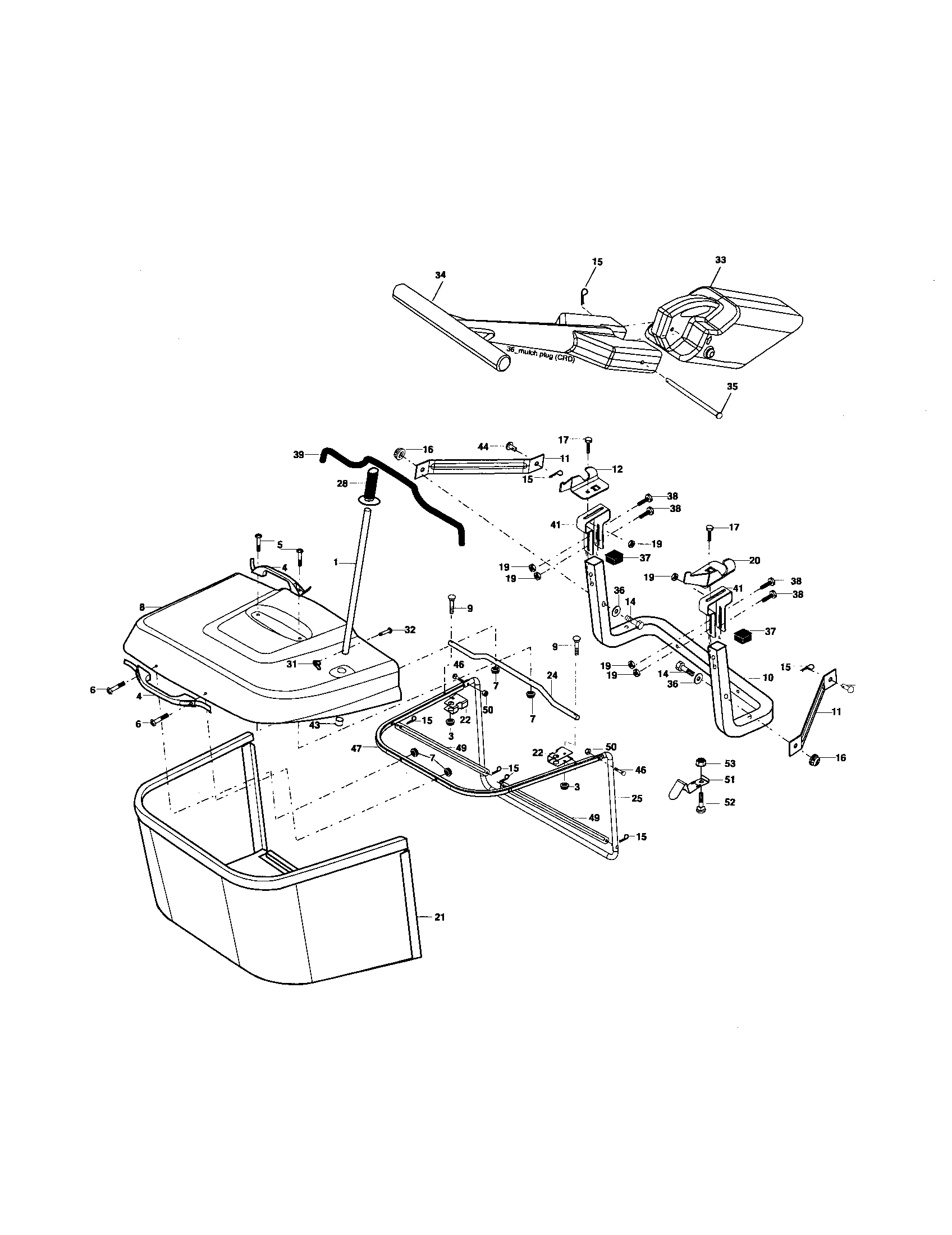Craftsman 917274460 bagger diagram