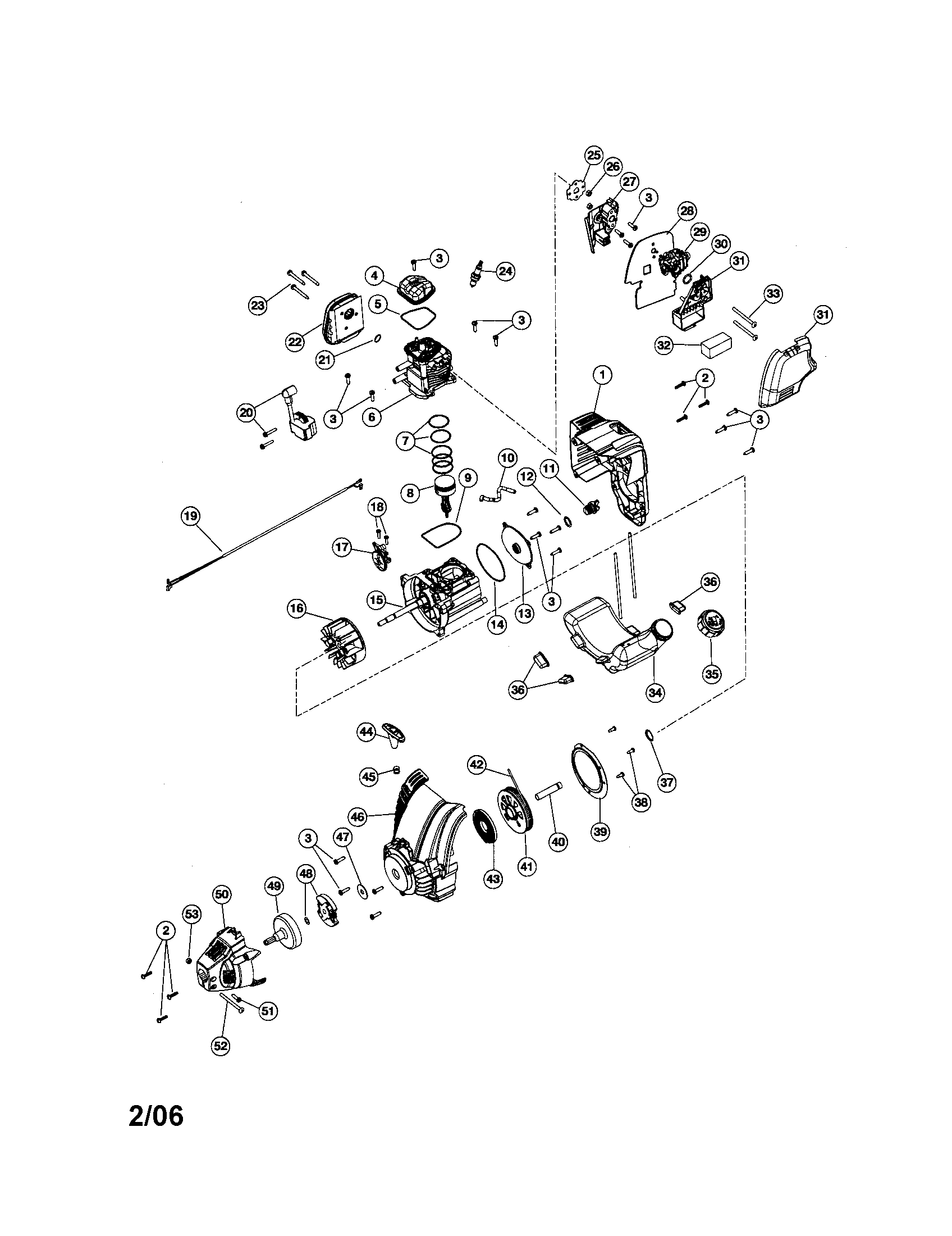 Troybilt 41ADT52C711 engine diagram