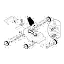 Craftsman 917370710 wheels/drive control/gearcase diagram