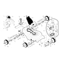 Craftsman 917370730 wheels/drive control/gearcase diagram