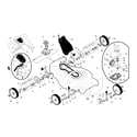 Craftsman 917370720 wheels/gearcase/drive control diagram