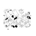 Craftsman 917375810 handle/engine/wheels/deck diagram