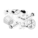 Craftsman 917375810 wheels/gearcase/drive control diagram