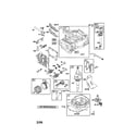 Craftsman 917370734 cylinder/crankshaft/sump-engine diagram