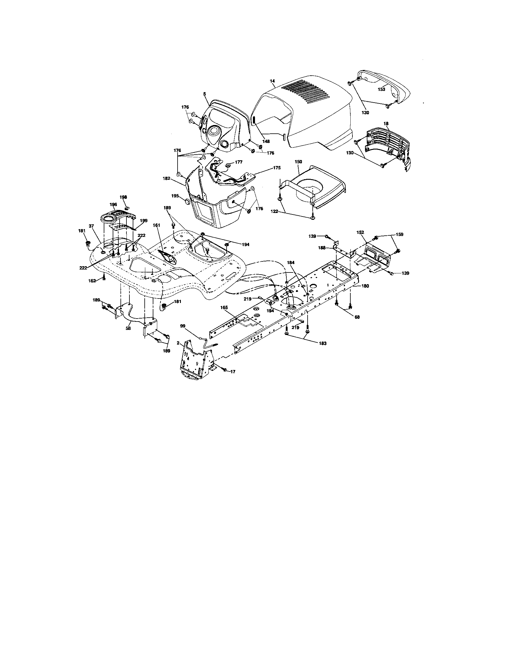 Craftsman 917276842 chassis and enclosures diagram