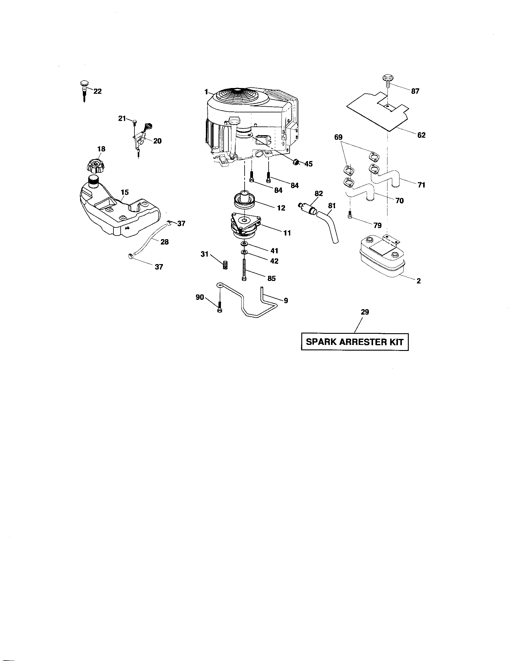 Craftsman 917276841 engine diagram