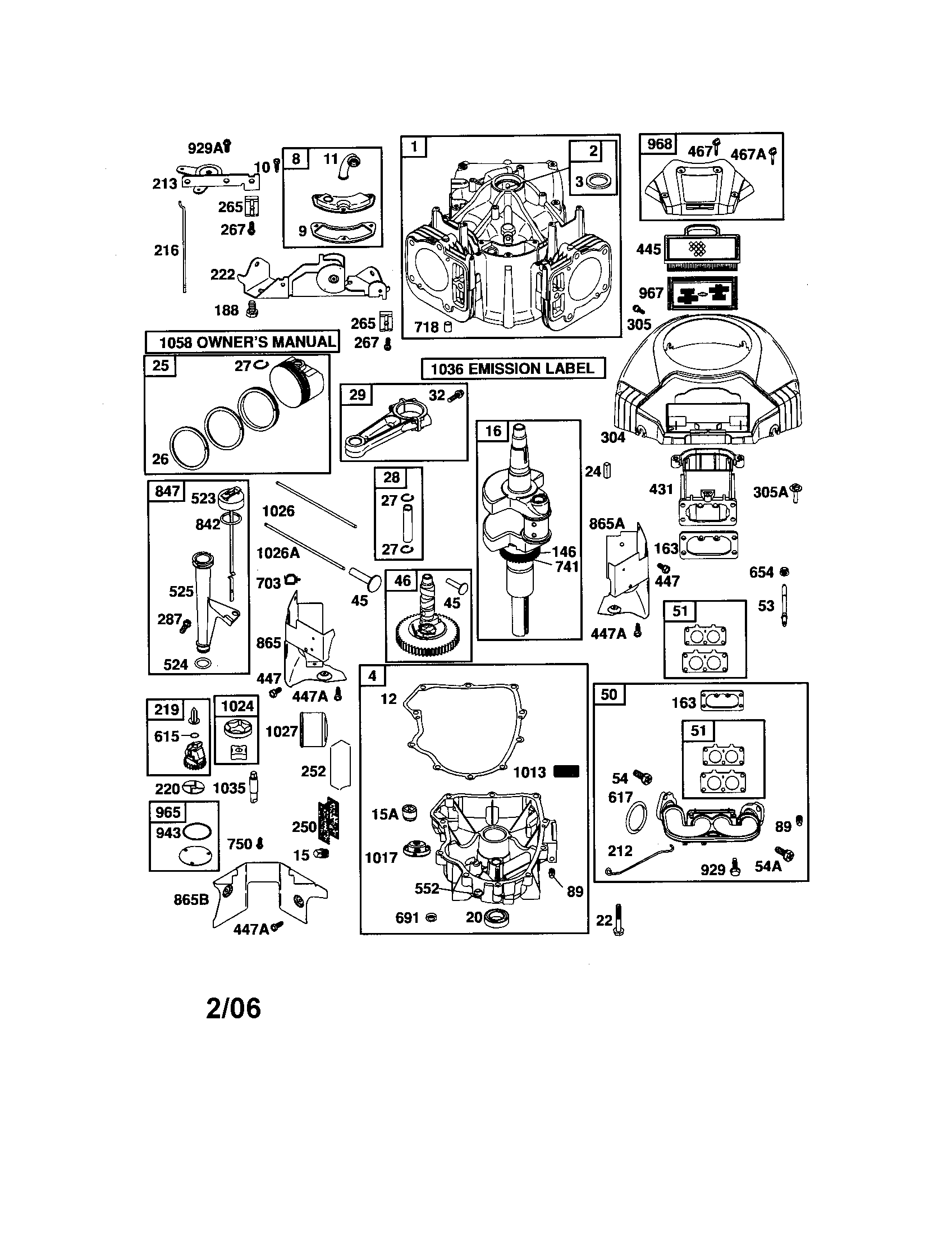 Craftsman 917276846 cylinder/crankshaft/sump-engine diagram