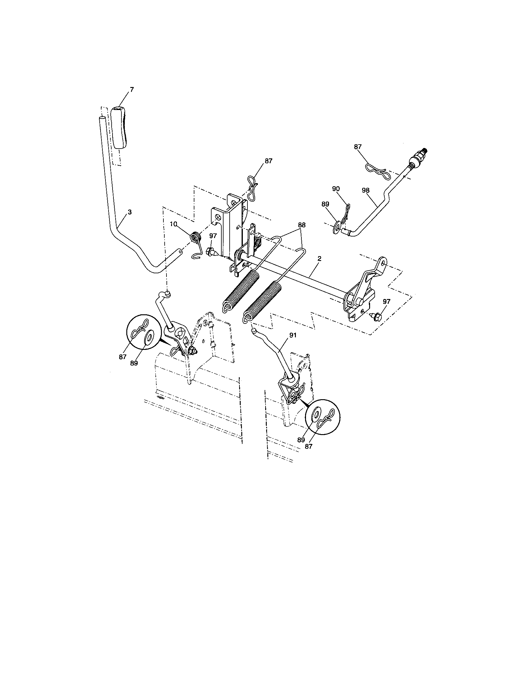 Craftsman 917276861 lift assembly diagram
