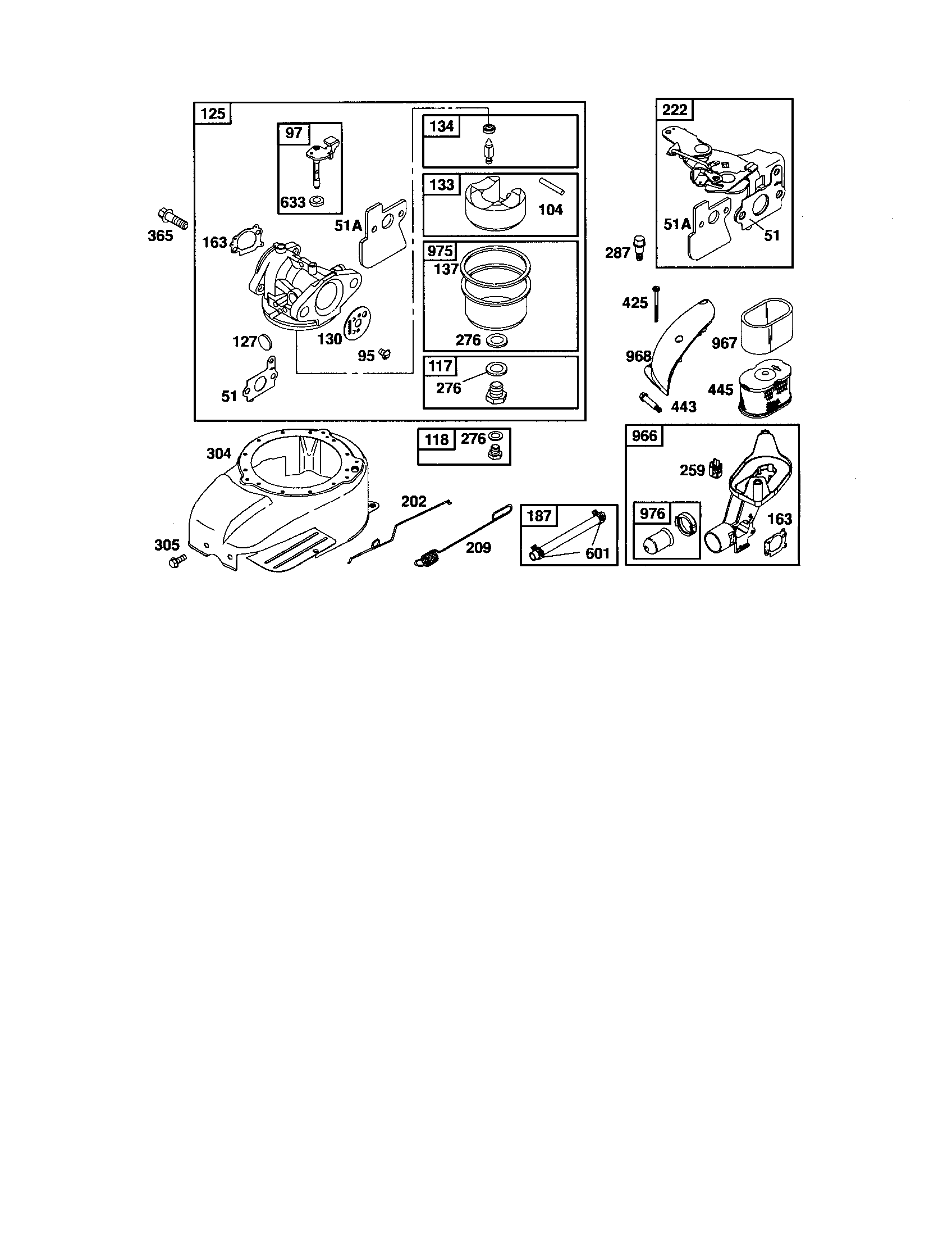 Craftsman 917375840 carburetor/air cleaner base diagram