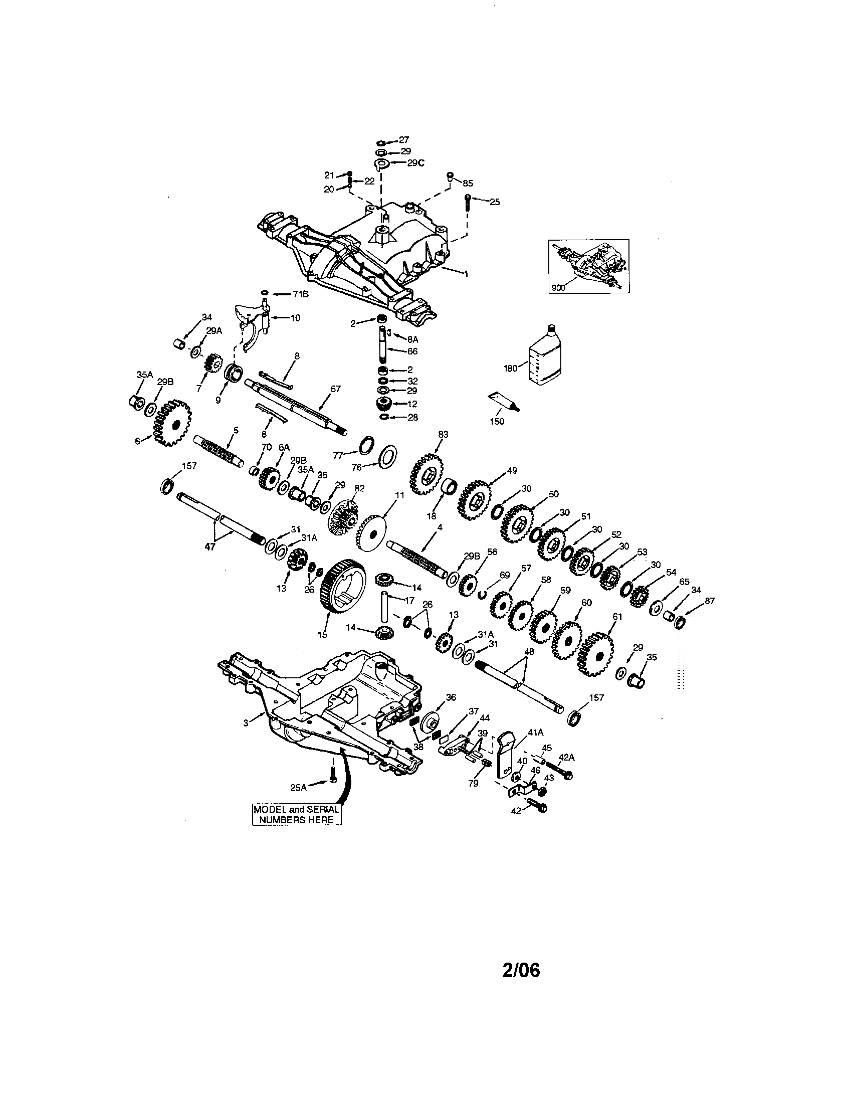 Craftsman 917289210 peerless transaxle diagram
