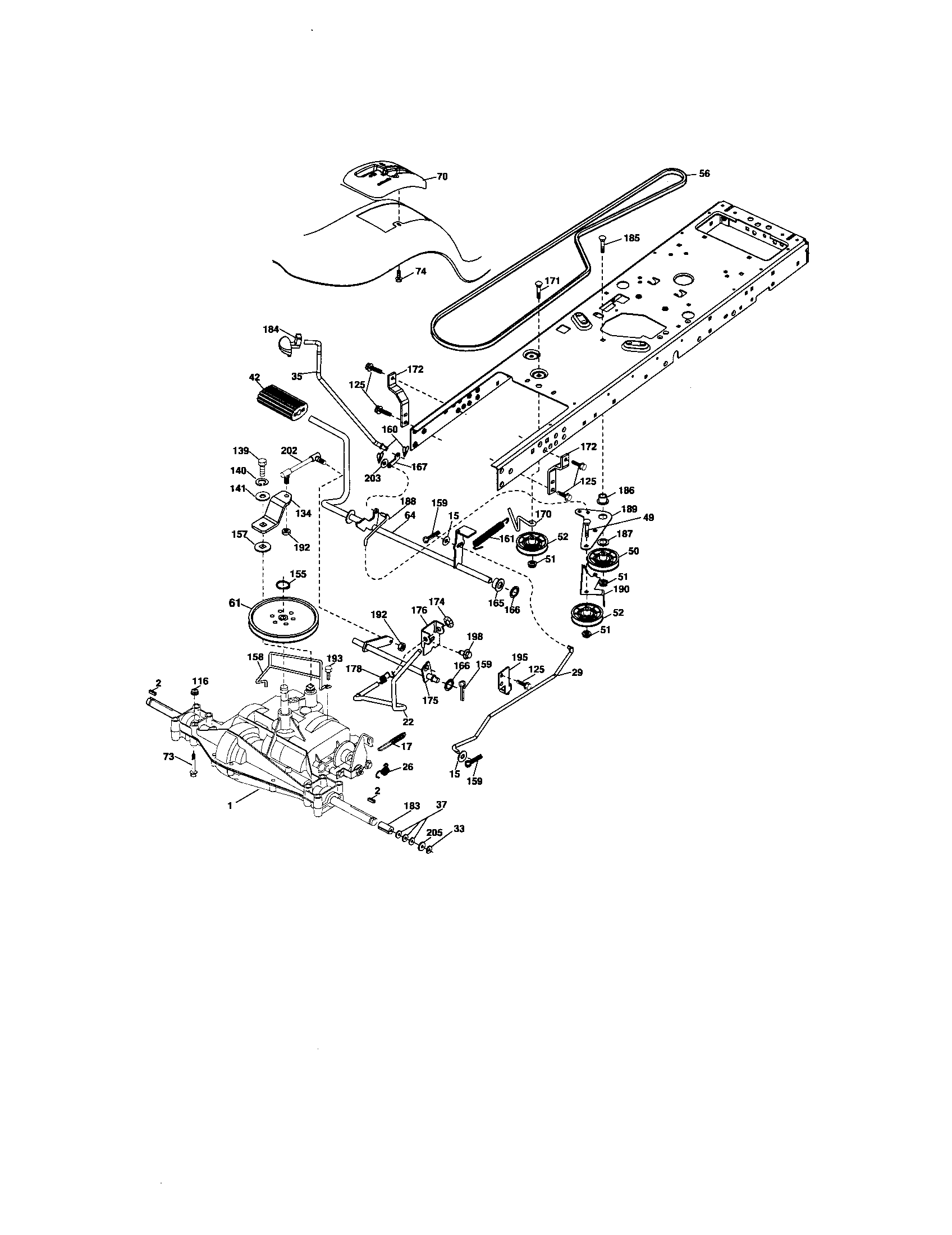 Craftsman 917276630 ground drive diagram