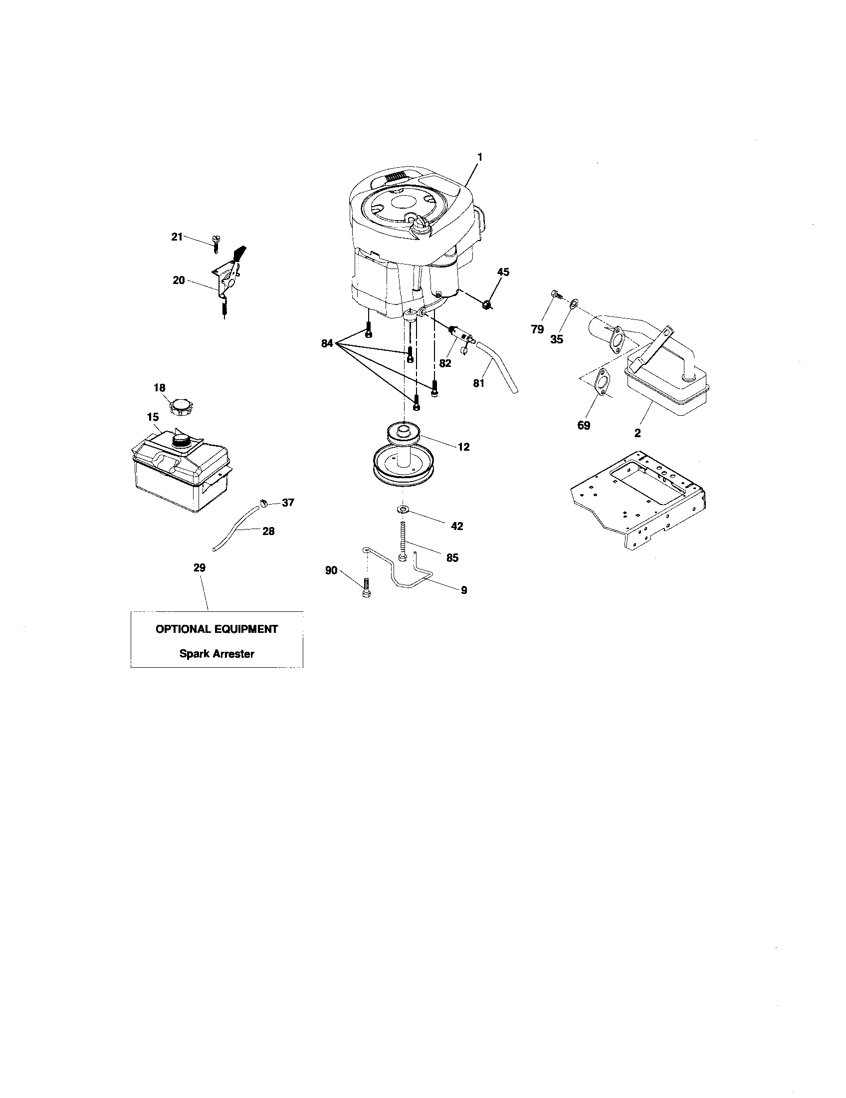 Craftsman 917276630 engine diagram