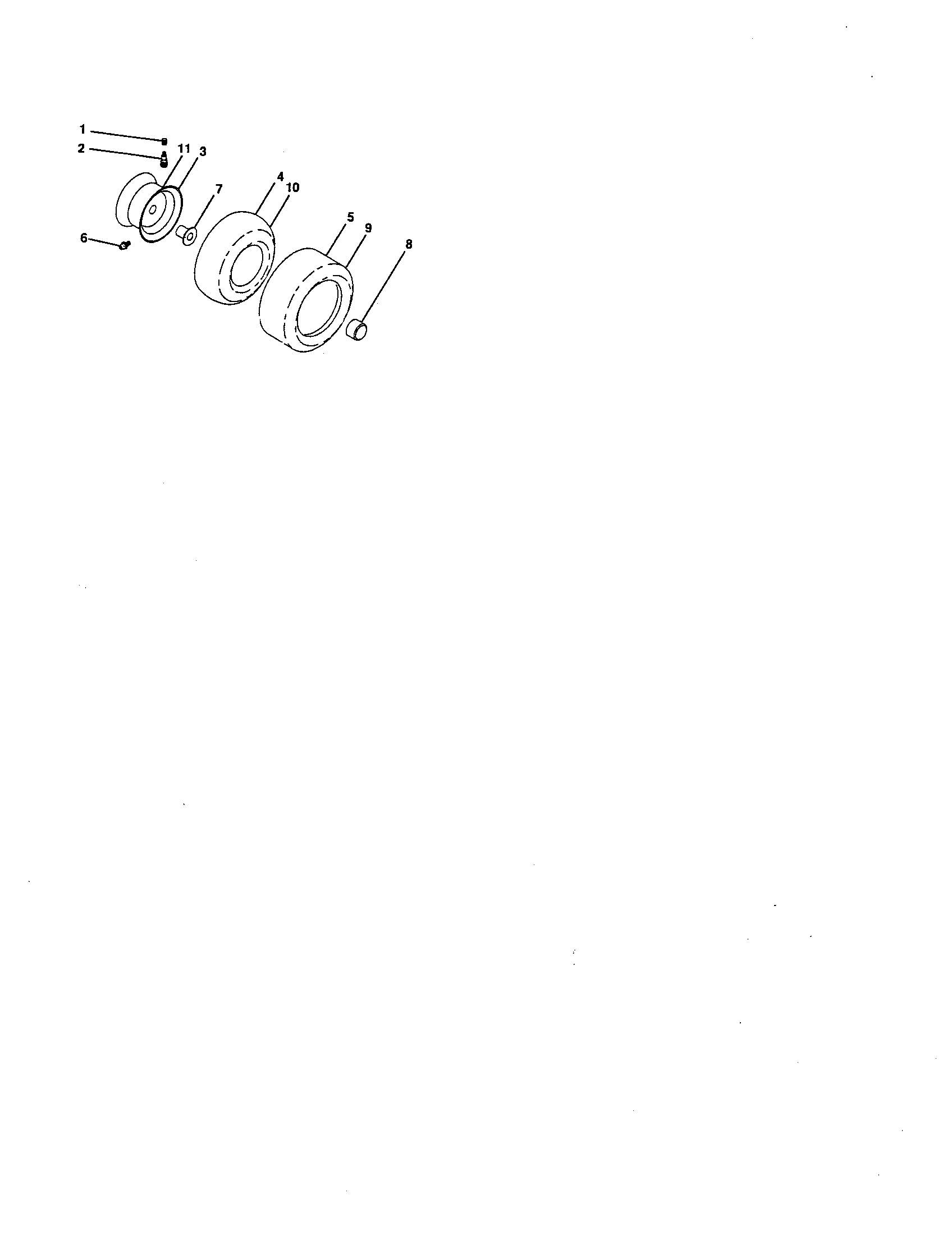 Craftsman 917276630 wheels and tires diagram