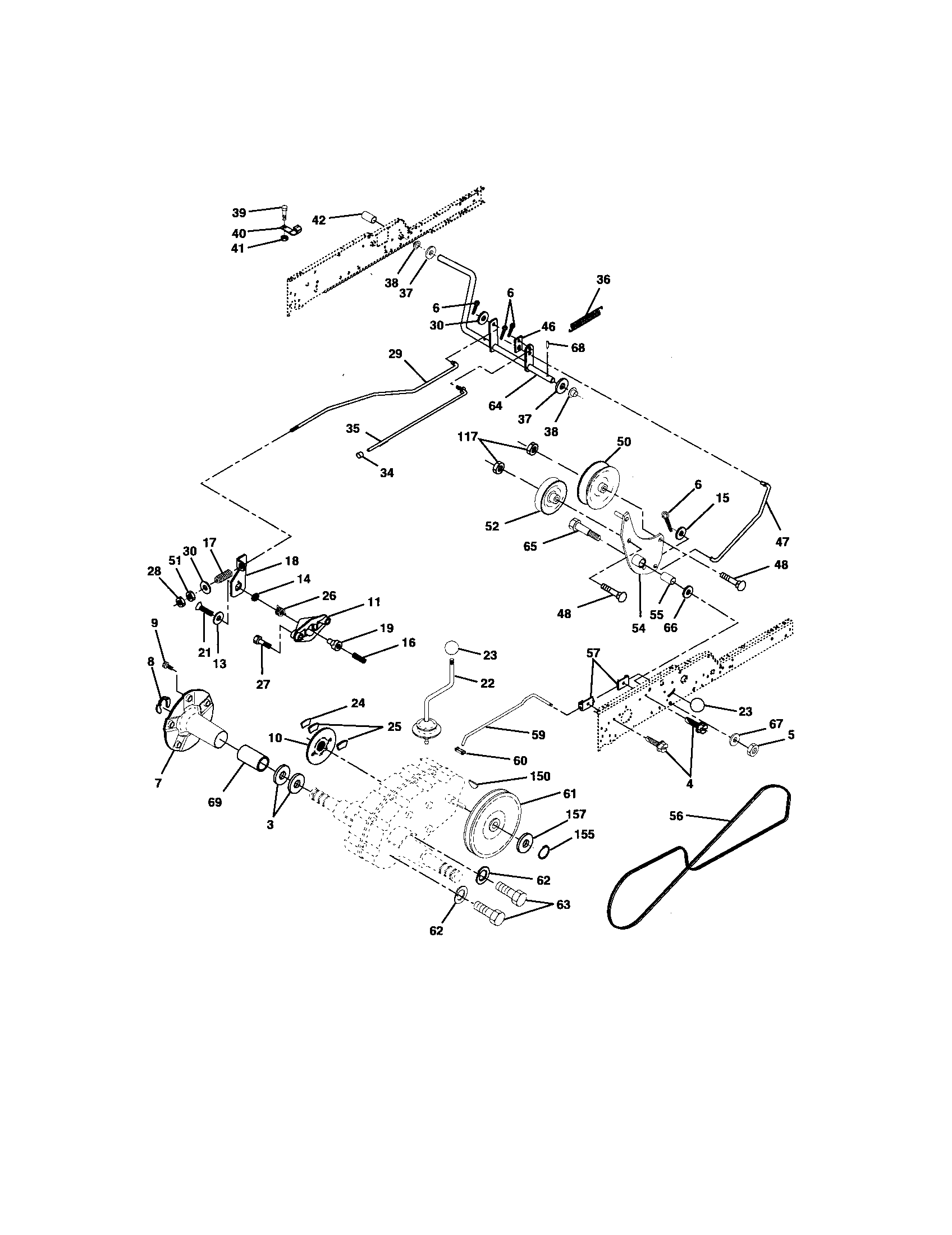 Craftsman 917276051 ground drive diagram