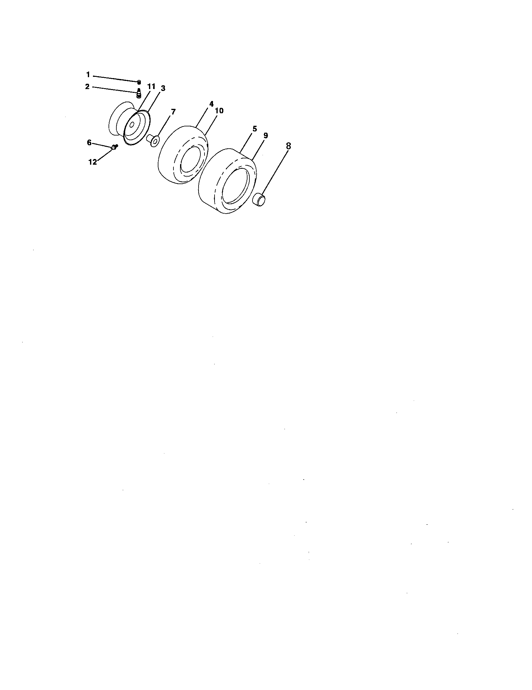 Craftsman 917276051 wheels and tires diagram