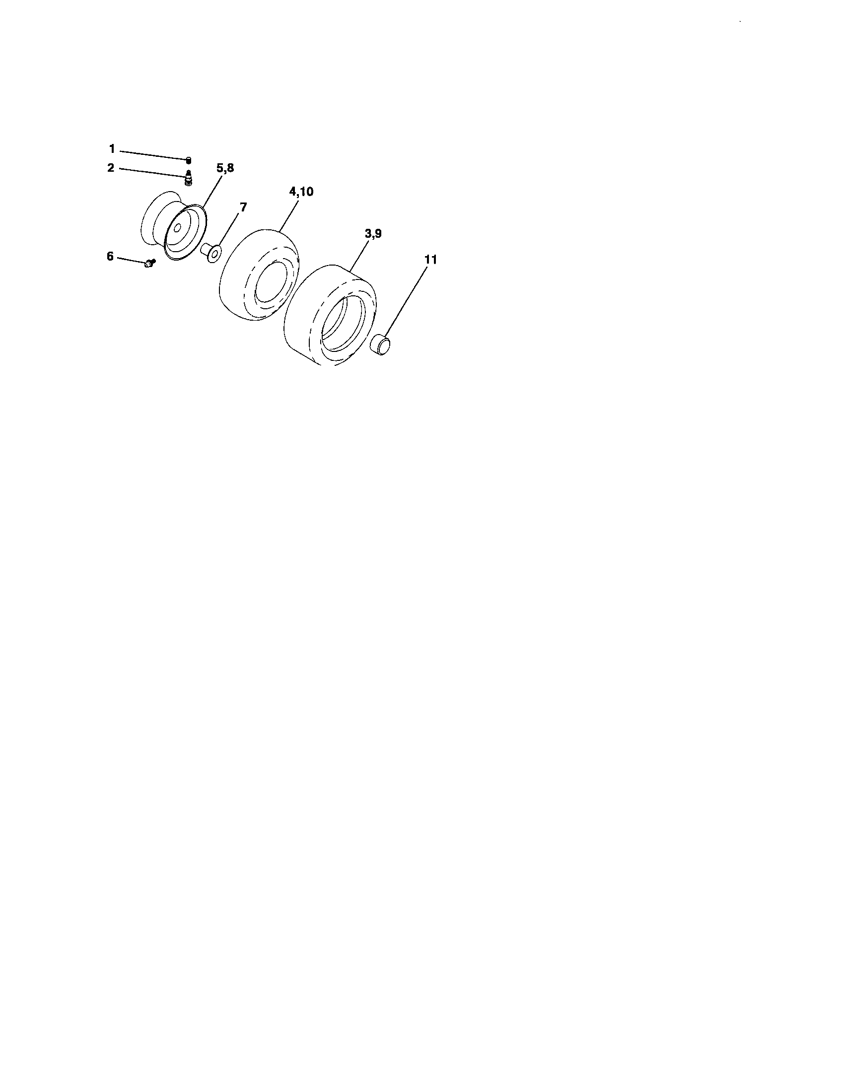 Craftsman 917276411 wheels and tires diagram