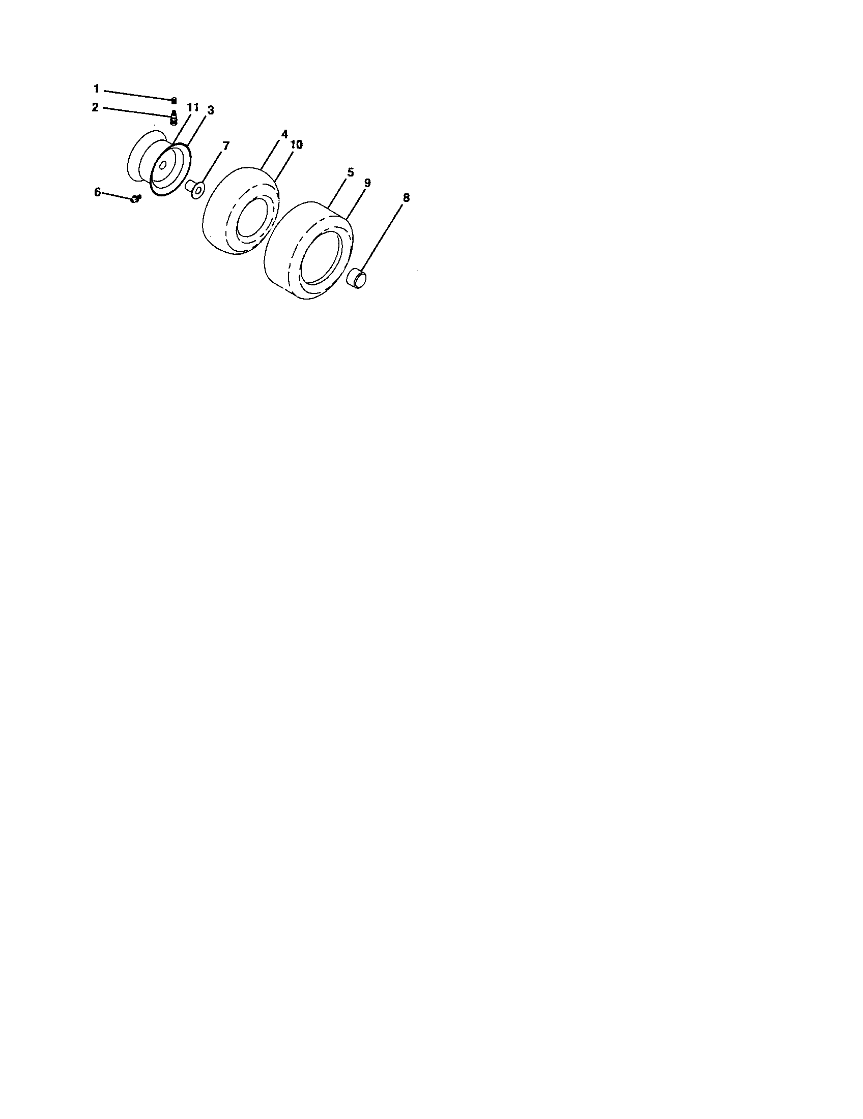 Craftsman 917276863 wheels and tires diagram