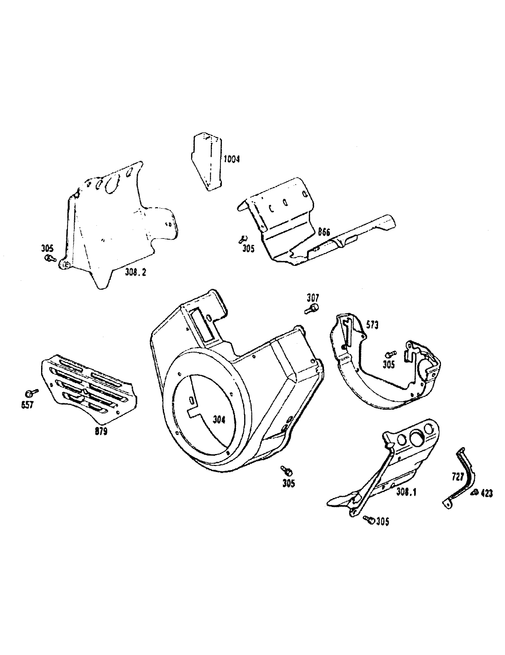 Craftsman 580328392 blower housing diagram