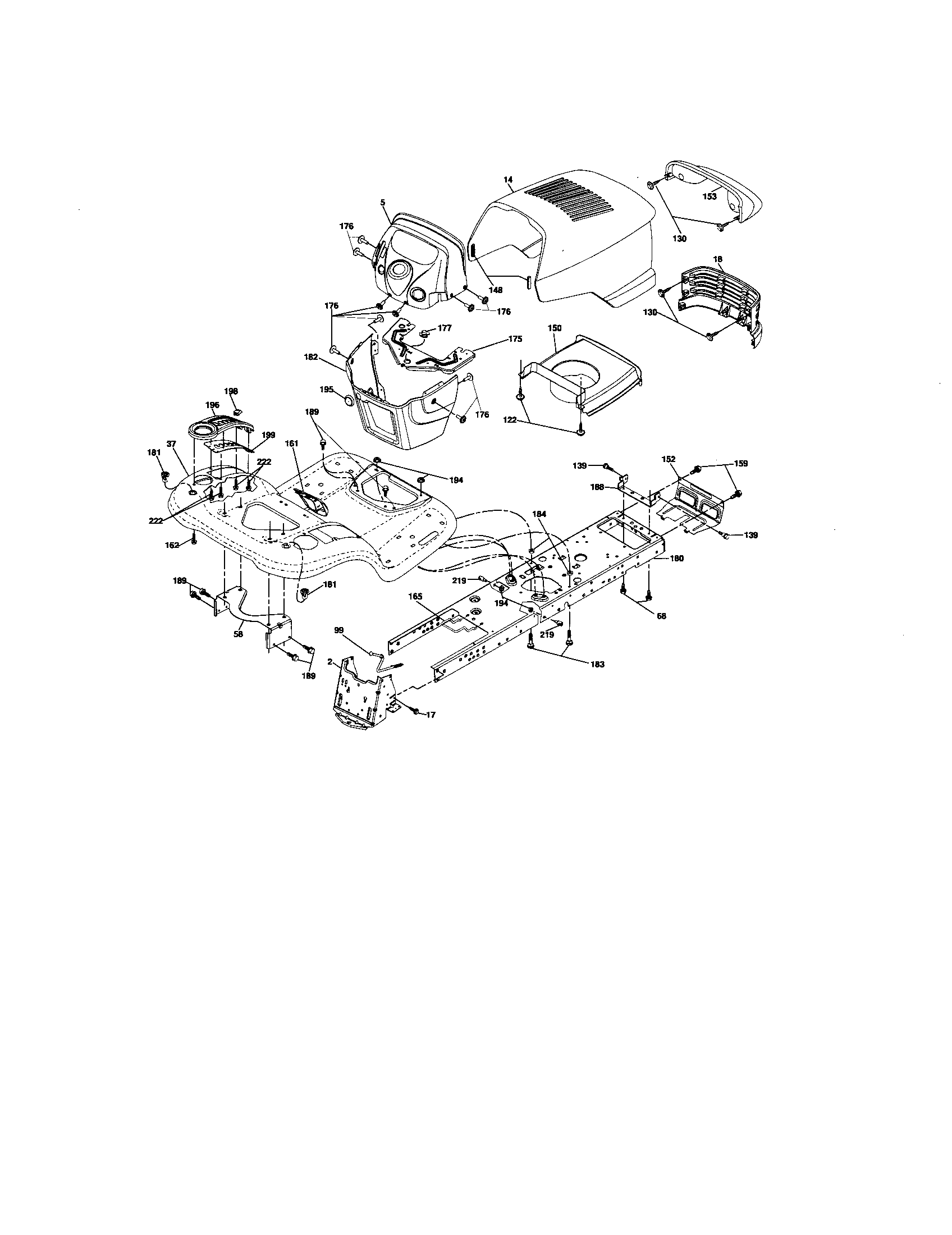 Craftsman 917276883 chassis and enclosures diagram
