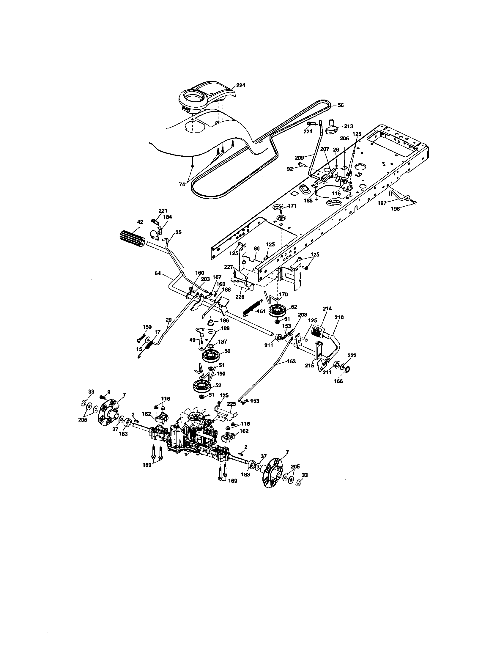 Craftsman 917276883 ground drive diagram