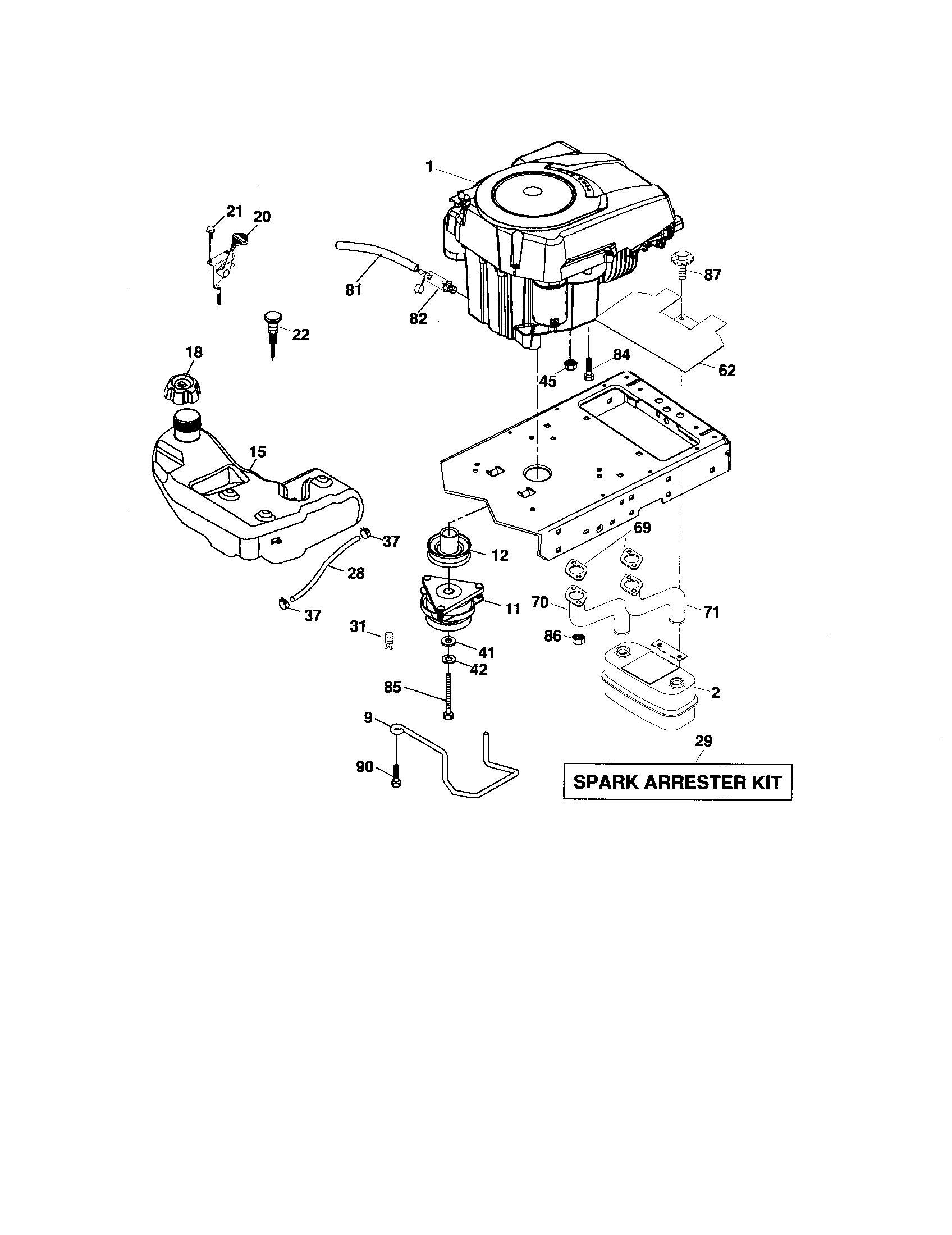 Craftsman 917276883 engine diagram
