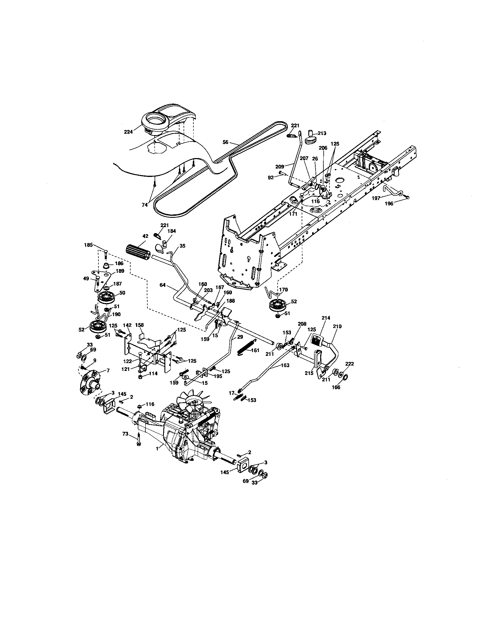 Craftsman 917276920 ground drive diagram