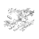 Proform 831285431 frame/pedals/flywheel diagram