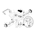 Craftsman 917375501 drive control/gear case/wheels diagram