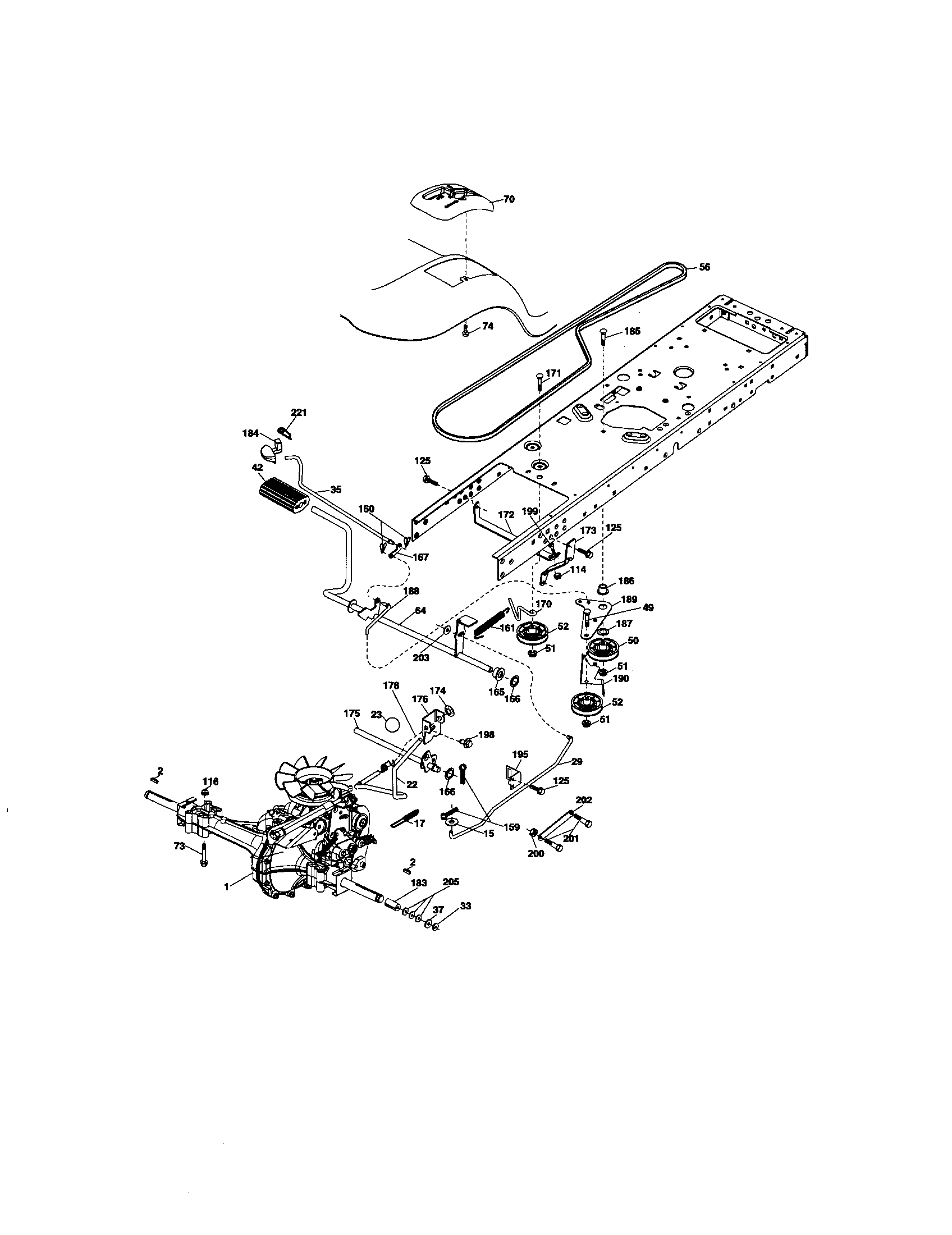 Craftsman 917276600 ground drive diagram