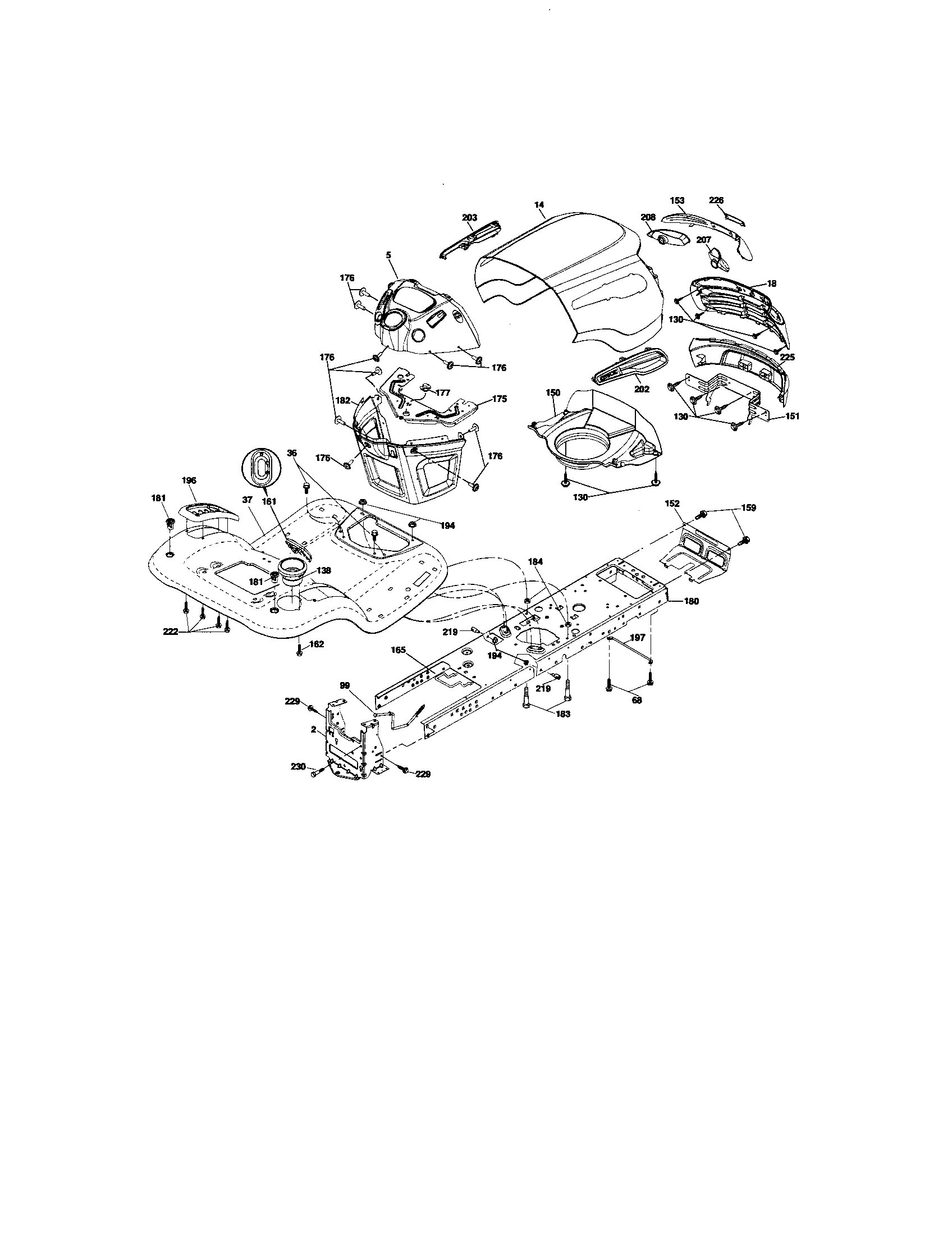 Craftsman 917276600 chassis and enclosures diagram