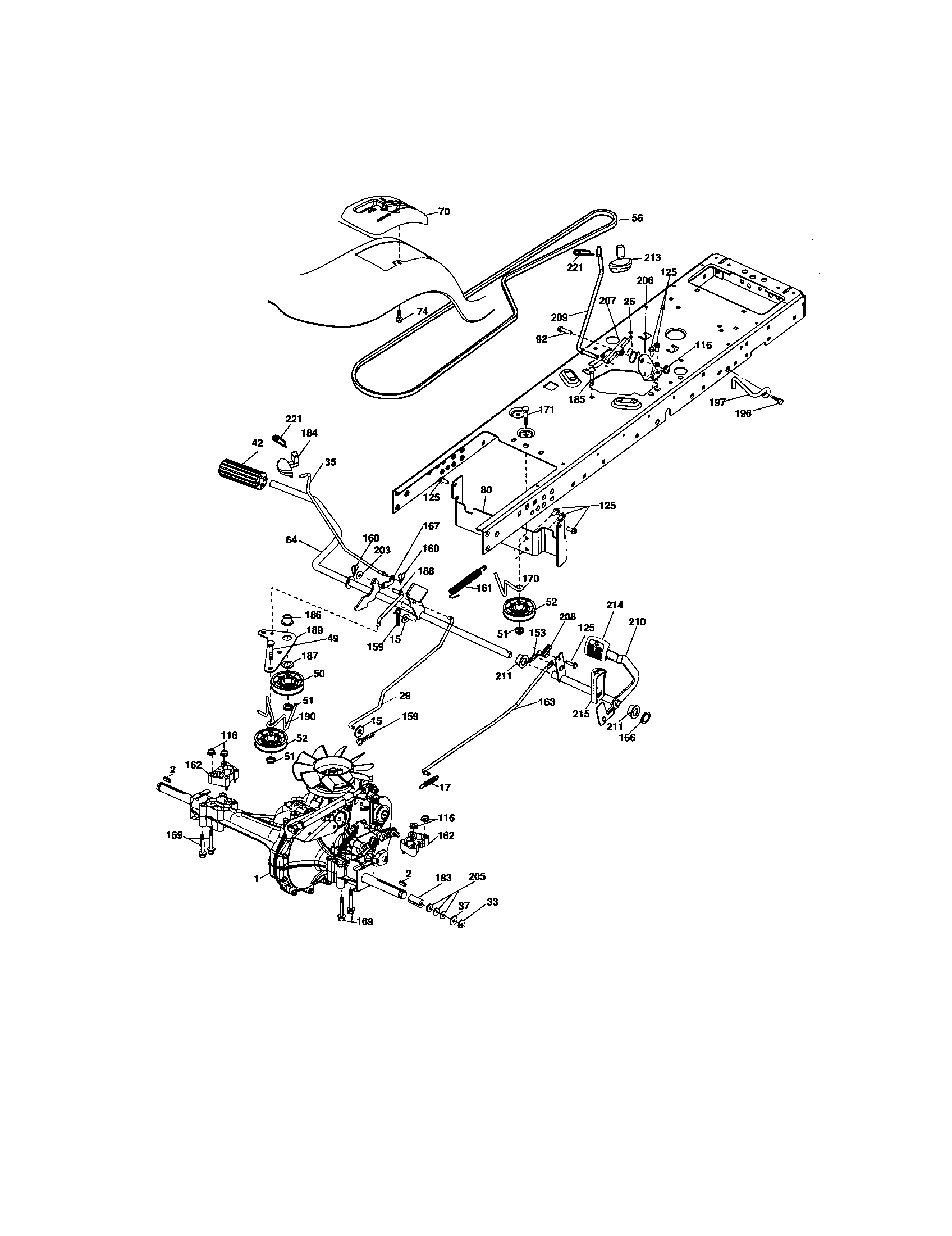 Craftsman 917276800 ground drive diagram