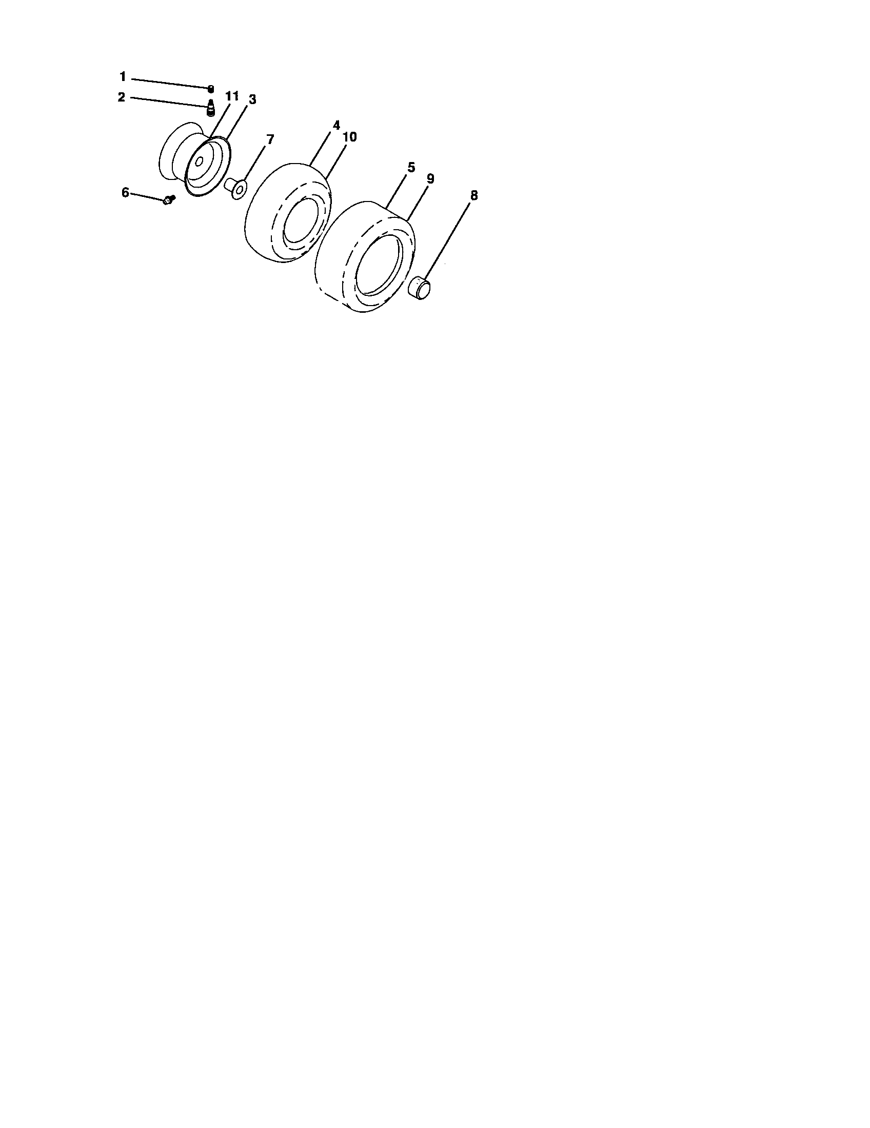 Craftsman 917276800 wheels and tires diagram