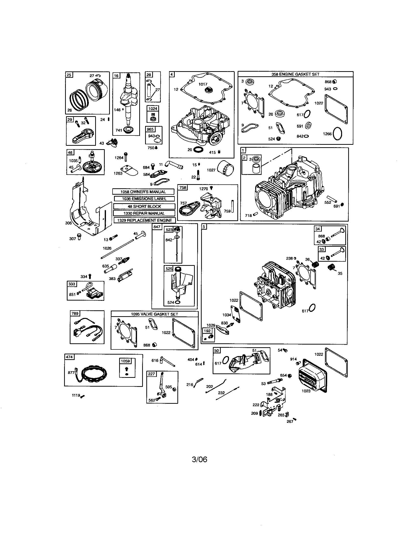 Craftsman 917287121 cylinder/sump-engine diagram