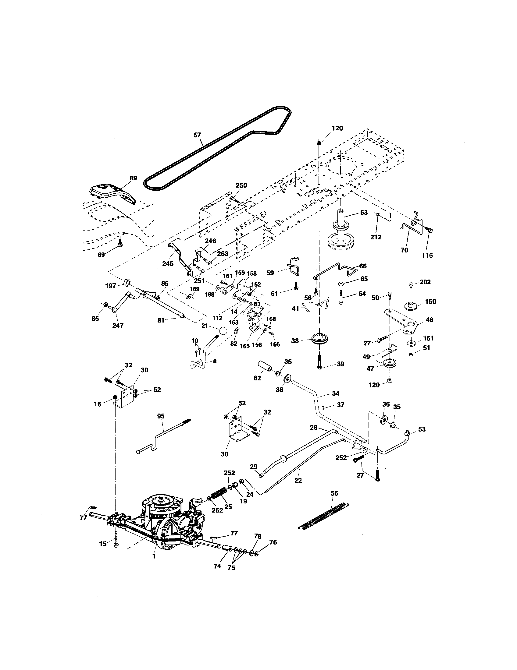 Craftsman 917276821 ground drive diagram