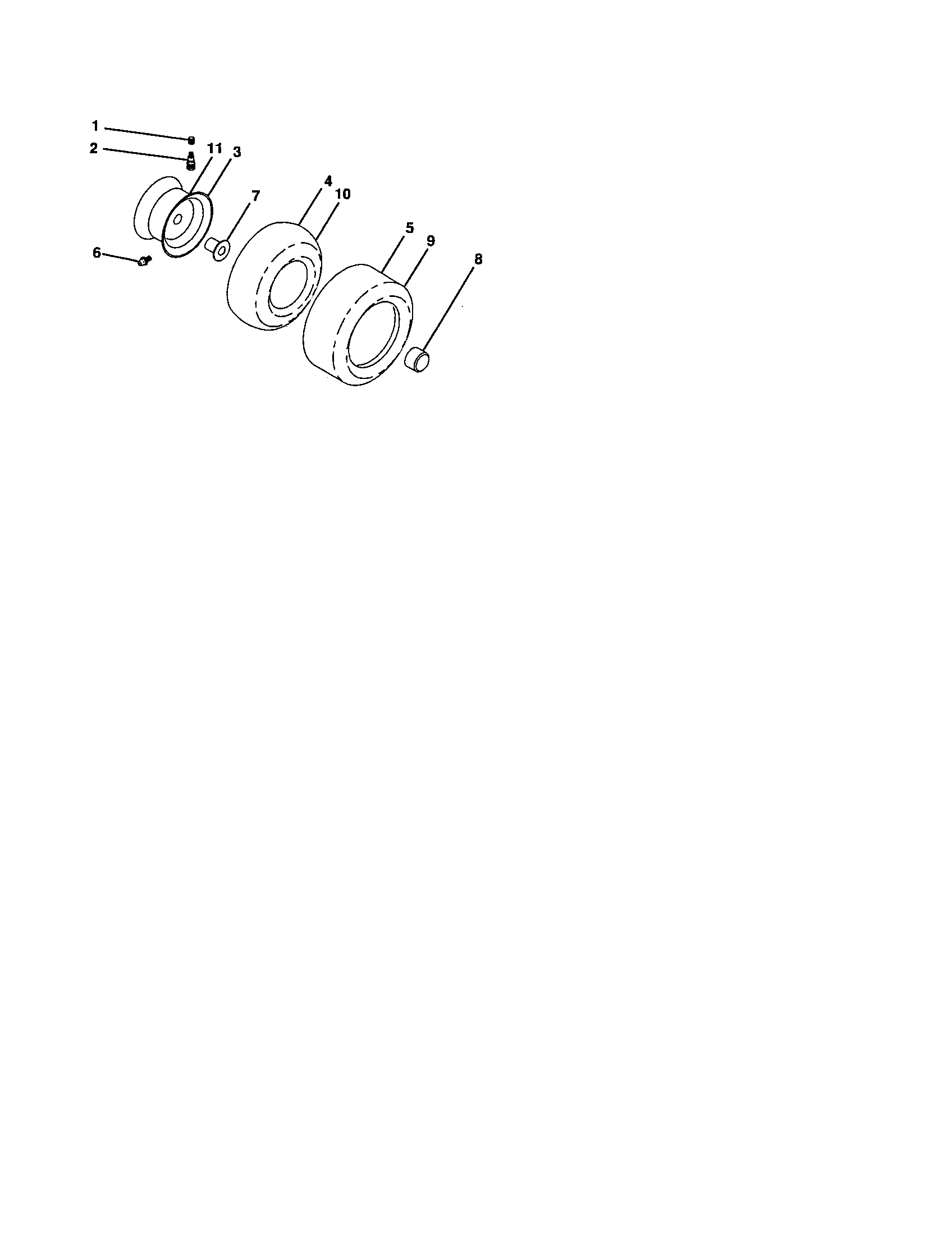 Craftsman 917276910 wheels and tires diagram