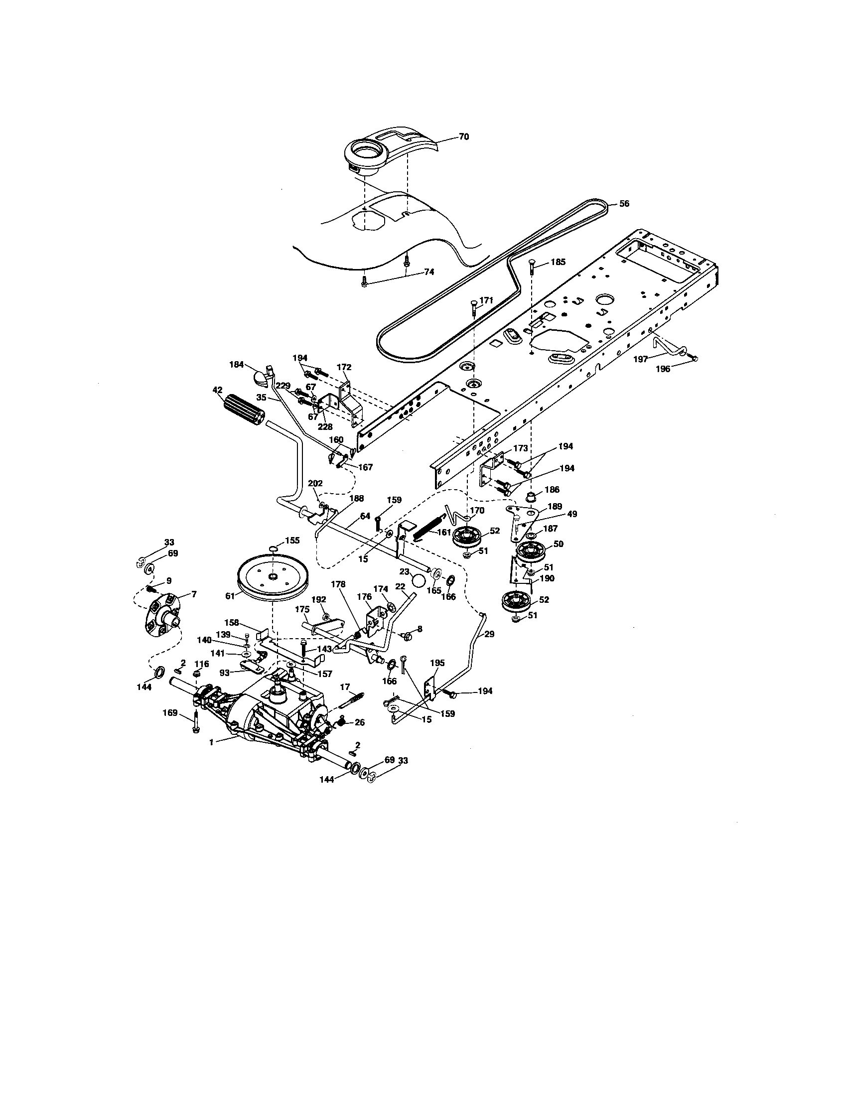 Craftsman 917276911 ground drive diagram