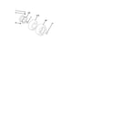 Weed Eater 96016001400 wheels and tires diagram