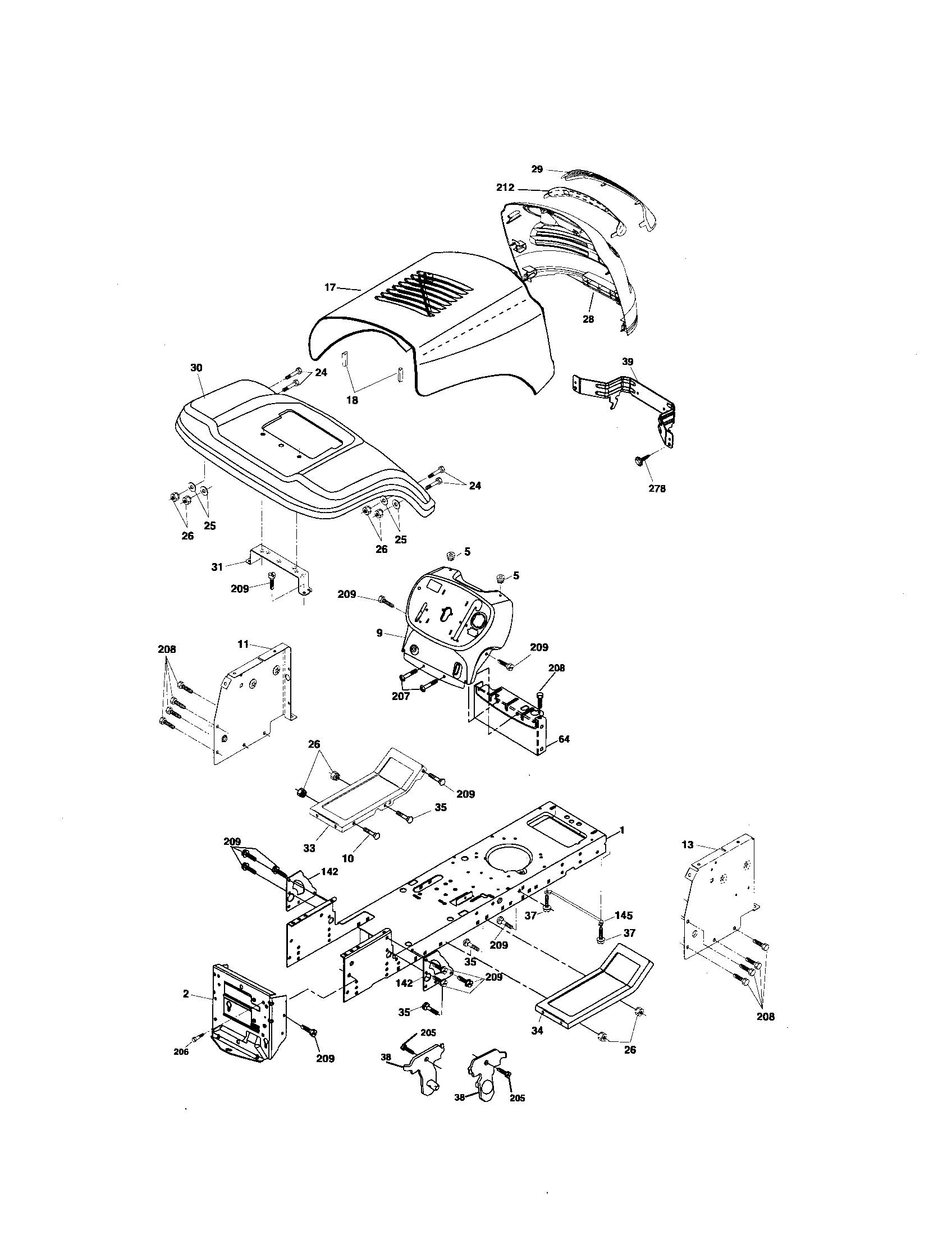 Southern States SO1638LT chassis diagram