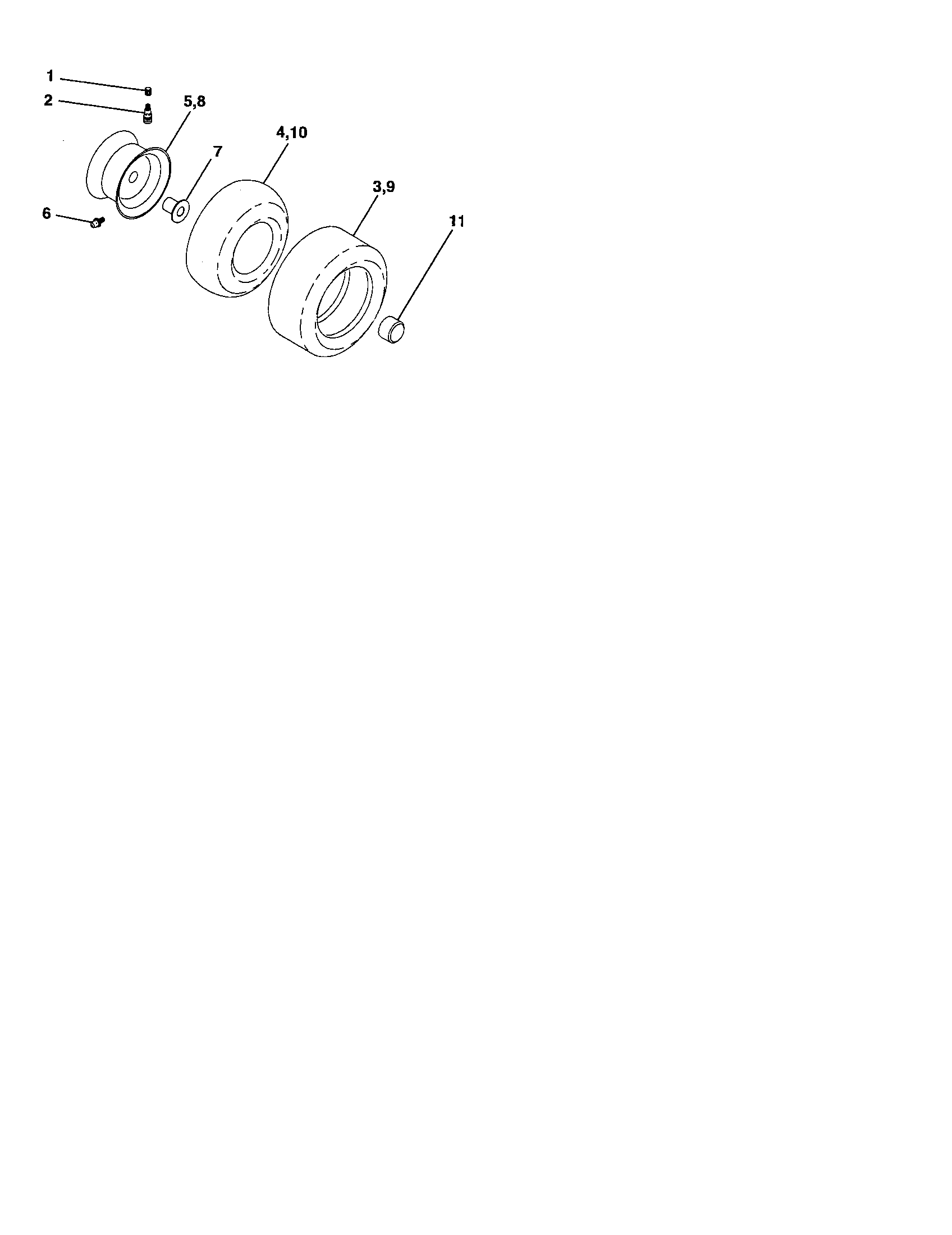 Southern States 96012005500 wheels and tires diagram
