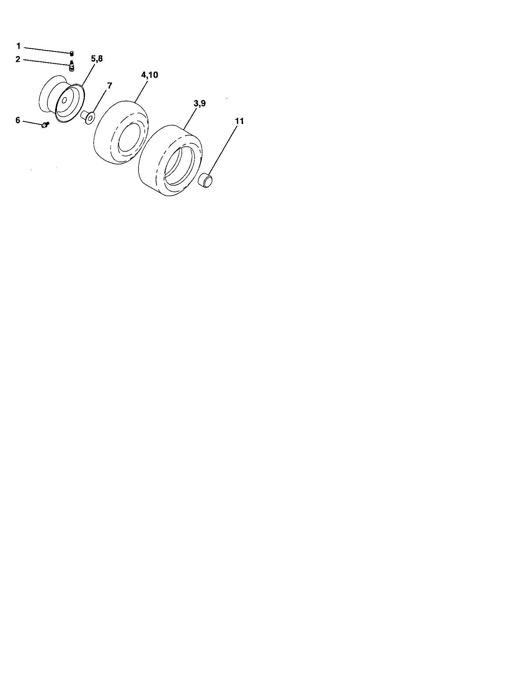 Southern States SO19H42LT wheels and tires diagram