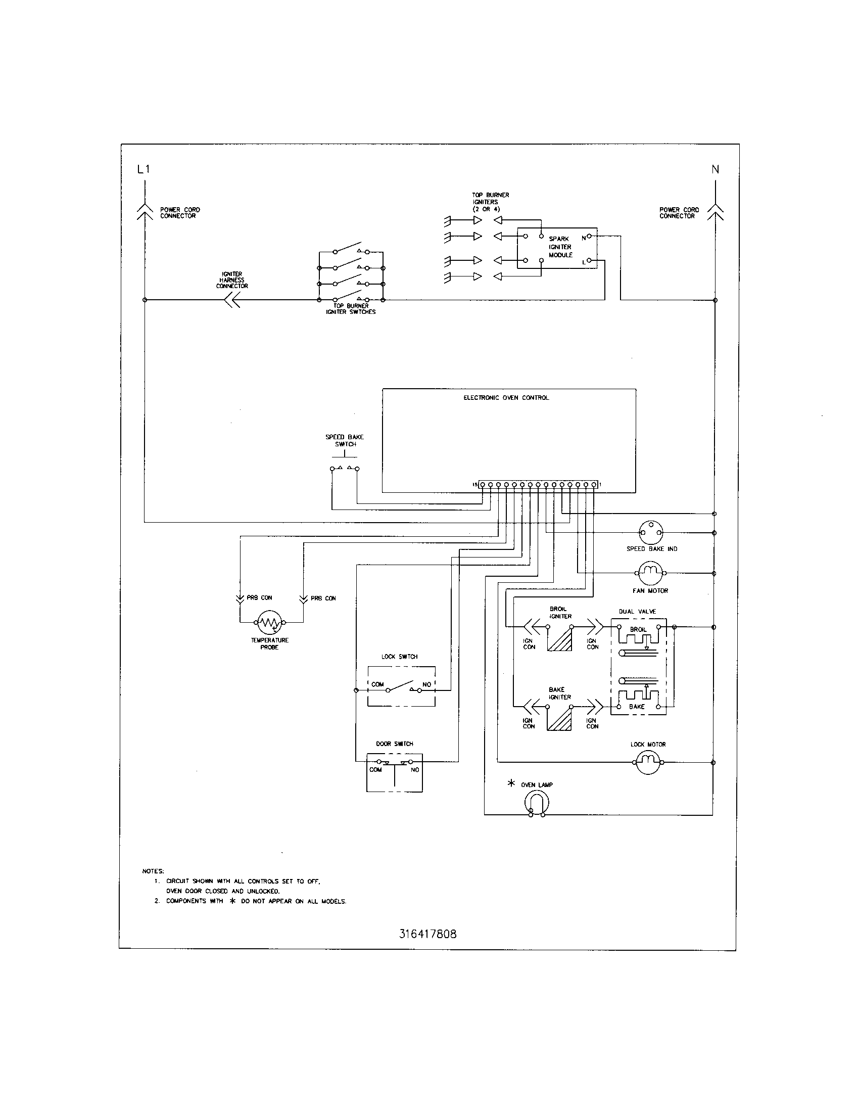 Frigidaire GLGF376DBF wiring diagram diagram