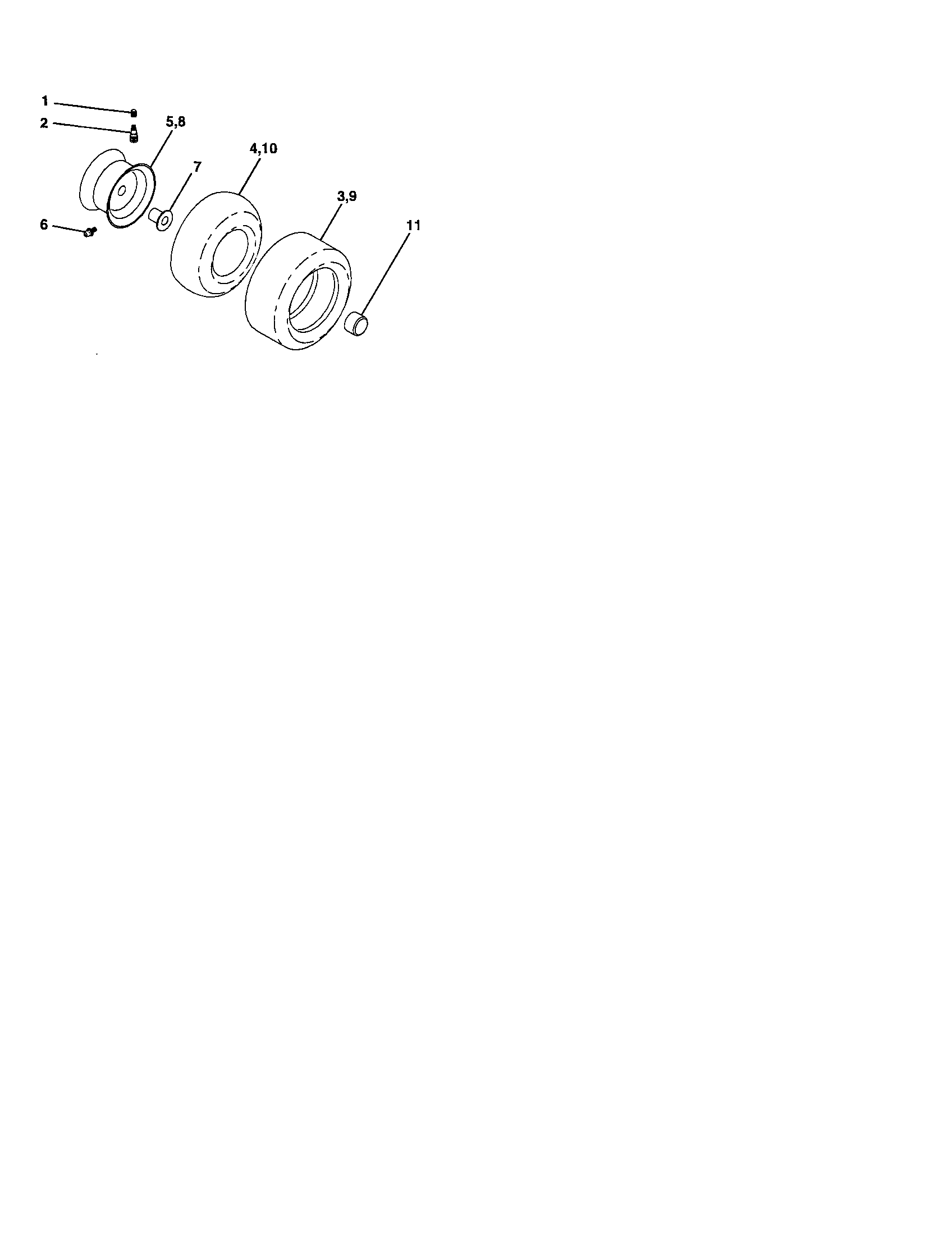 Craftsman 917276780 wheels and tires diagram