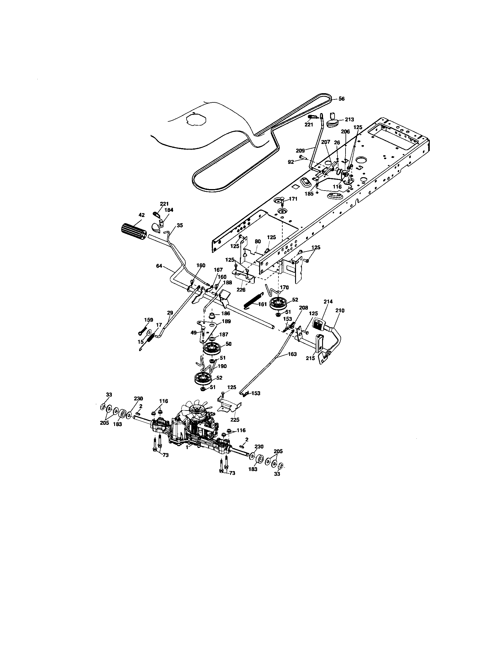 Craftsman 917276681 ground drive diagram