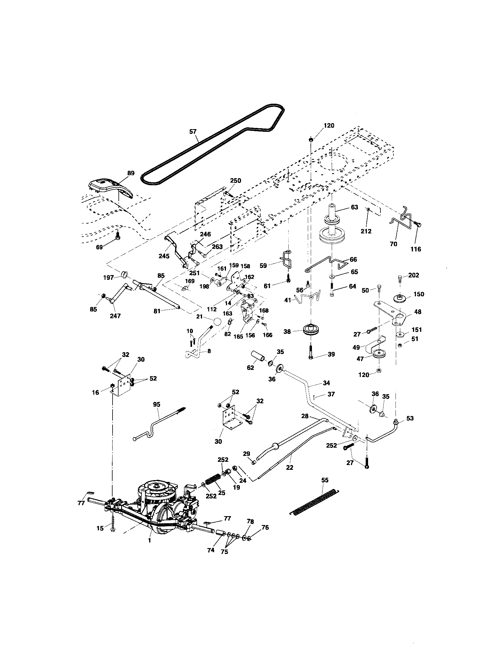 Craftsman 917276823 ground drive diagram