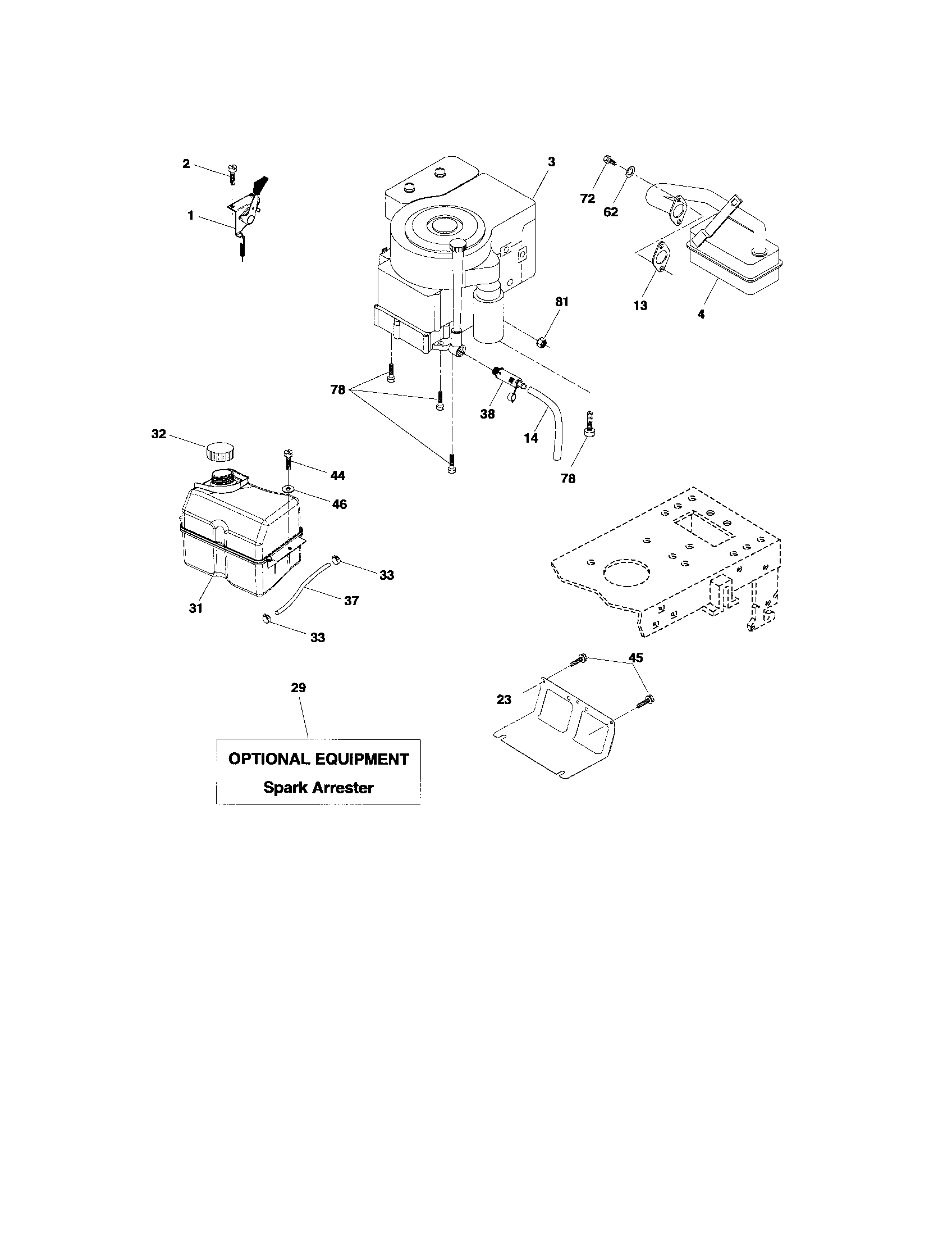 Craftsman 917276823 engine diagram