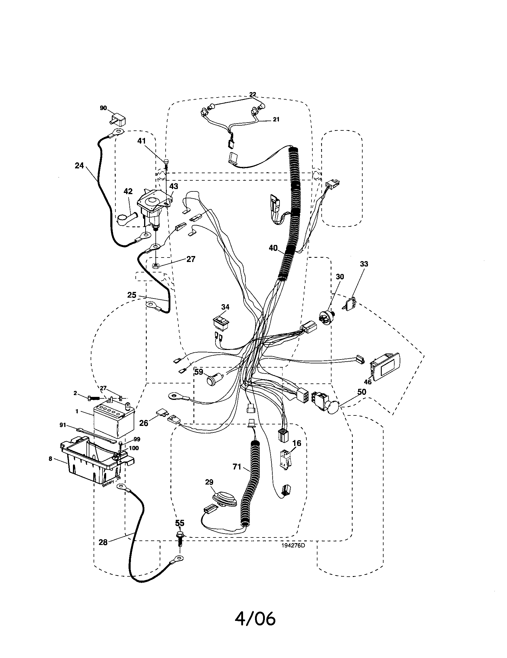 Husqvarna 917279201 electrical diagram