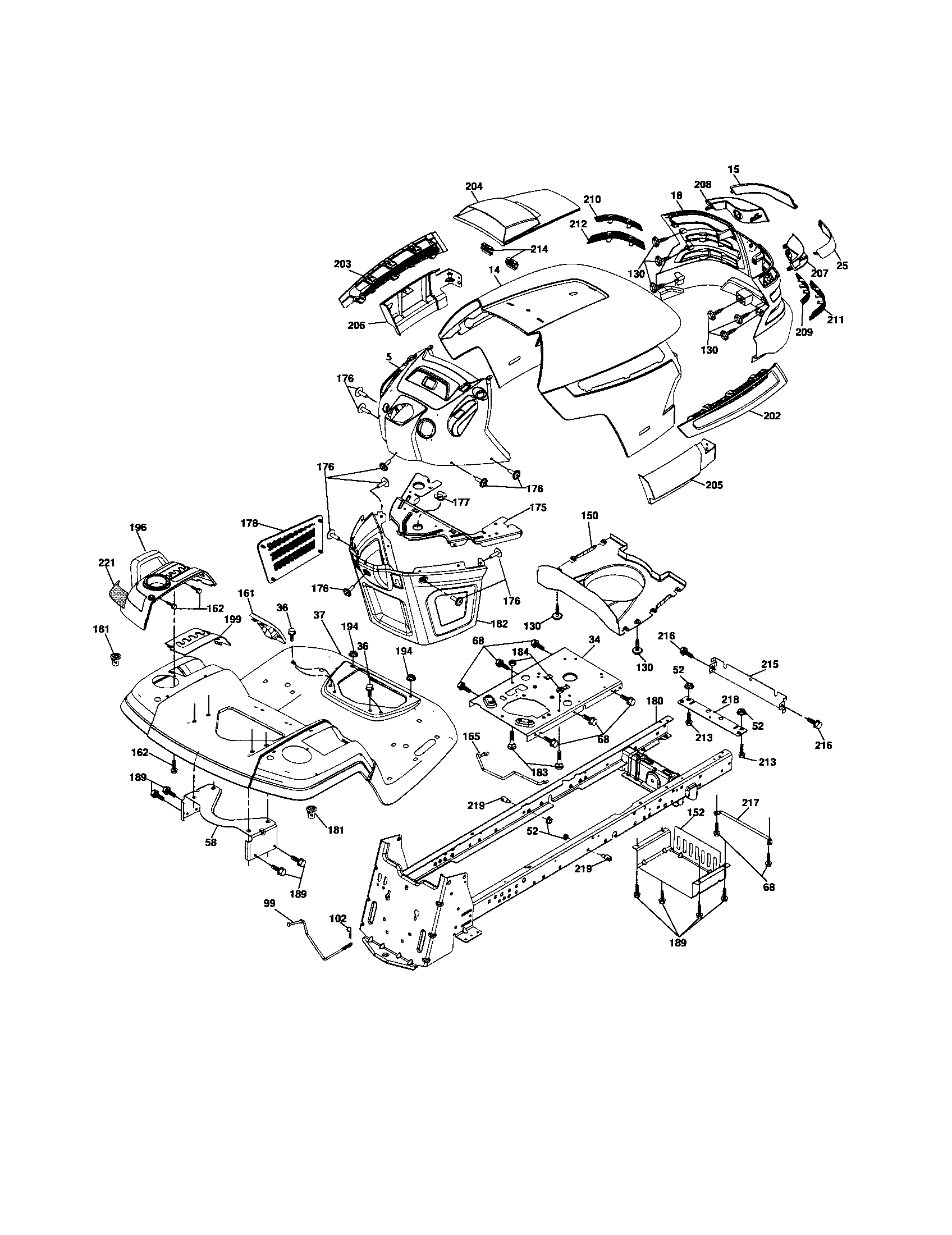 Husqvarna 917279201 chassis diagram
