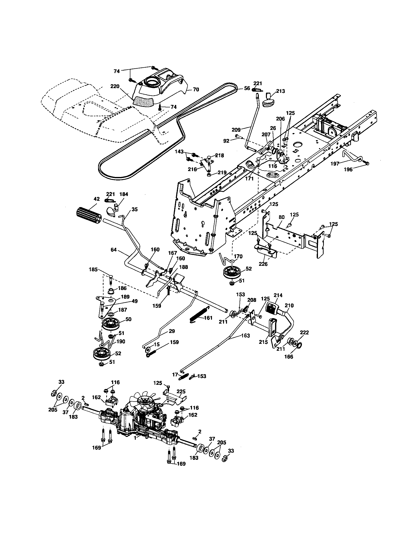 Husqvarna 917279201 drive diagram